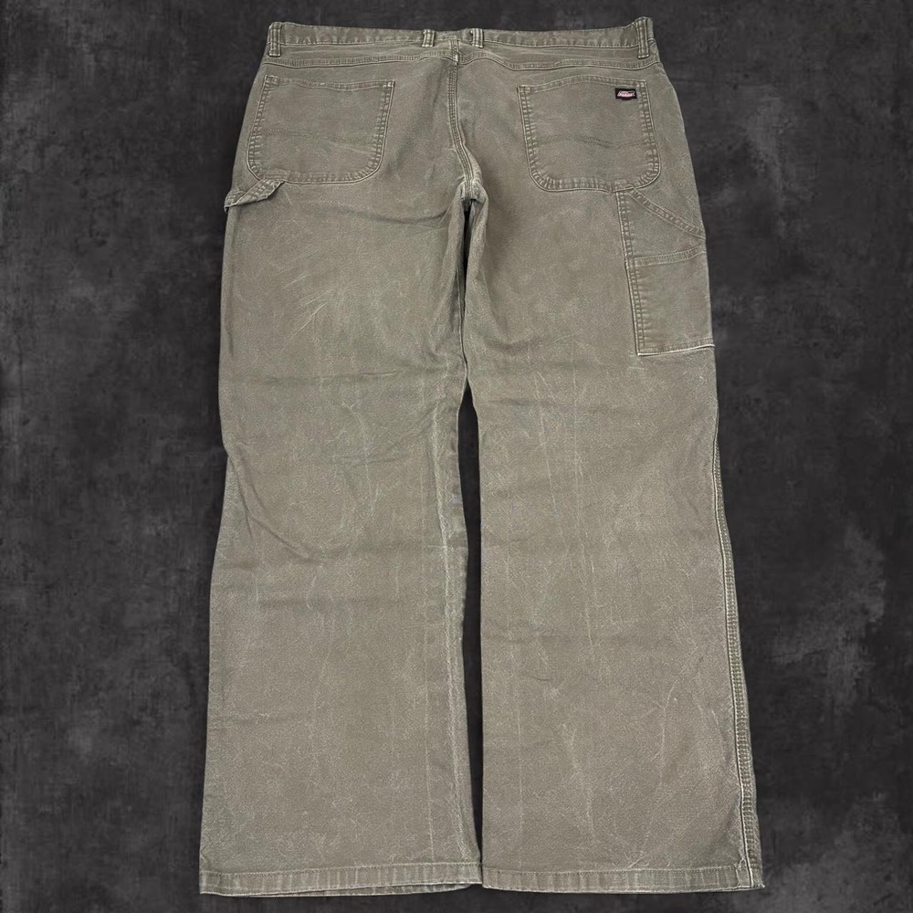 Dickies Olive Green Baggy Wide Leg Carpenter Pants Men's Size 42x30 Skater